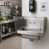Thumbnail image #2 for Advance Tabco Special Value Series Wall-Mounted Hand Wash Sink with Side Splashes, 14