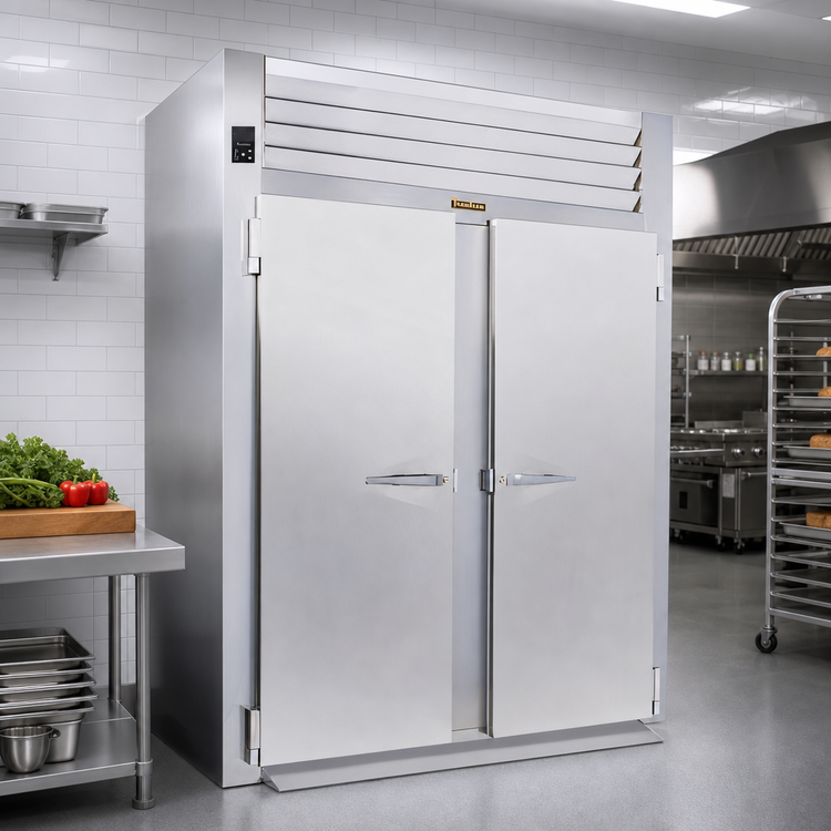 Product image #2 for Traulsen Spec-Line Remote Roll-In Two-Section Freezer Cabinet for 72-Inch High Racks