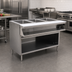 Thumbnail image #2 for Spec-Master 48-Inch Sealed Well Electric Hot Food Table with 3 Wells and Open Cabinet Base