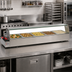 Thumbnail image #2 for Omcan 57-Inch Countertop Bain Marie Food Warmer with 5 Half-Size Pans