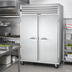 Thumbnail image #2 for Traulsen Spec-Line 58-Inch Wide Two-Section Shallow-Depth Remote Reach-In Freezer with Full-Height Solid Doors