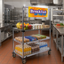 Thumbnail image #2 for Metro Super Erecta Grab-and-Go Breakfast Cart with 36 x 24 Inch Stainless Steel Top