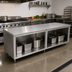 Thumbnail image #2 for John Boos 108-Inch Open Front Cabinet Base Work Table with 16-Gauge Stainless Steel Flat Top