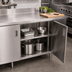 Thumbnail image #2 for BK Resources Optional Removable Stainless Steel Shelf for 24 x 60 Cabinet Base Chef Tables
