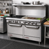 Thumbnail image #2 for Southbend S-Series 60-Inch Natural Gas Restaurant Range with 48-Inch Thermostatic Griddle, 2 Open Burners, Convection Oven, and Cabinet Base