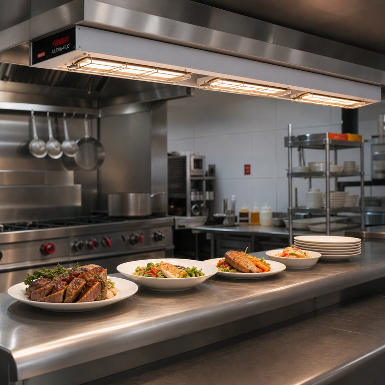 Product image #2 for Hatco Ultra-Glo 18-Inch Lighted Infrared Strip Heater with Double Ceramic Tiles and Aluminum Housing