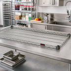 Thumbnail image #2 for Eagle Group Valu-Master QA2454V Quad-Adjust Wire Shelf, 54 x 24 Inches, 600 lb. Capacity, Pewter Gray Epoxy Finish Case of 2
