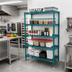 Thumbnail image #2 for EagleGard 5-Tier Add-On Wire Shelving Unit with QuadTruss Shelves, 36 x 24 x 86 Inches, Blue-Green Hybrid Epoxy