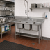 Thumbnail image #2 for Advance Tabco Regaline 3-Compartment Sink with Left-Hand Drainboard, 14-Gauge 304 Stainless Steel