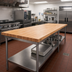 Thumbnail image #2 for John Boos 96-Inch x 30-Inch Edge Grain Flat Work Table Top, Laminated Northern Hard Rock Maple, 1-1/2-Inch Thick