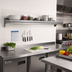 Thumbnail image #2 for Eagle Group 60-Inch x 12-Inch Wall-Mounted 16 Gauge Type 430 Stainless Steel Shelf