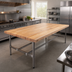 Thumbnail image #2 for John Boos 96-Inch x 60-Inch Edge Grain Flat Top Northern Hard Rock Maple Bakers' Table Top