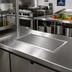 Thumbnail image #2 for Advance Tabco 18 x 36 Inch Drop-In Countertop Stainless Steel Drain Pan with Removable Drip Tray