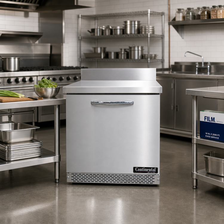 Product image #2 for Continental Refrigerator 32-Inch Front-Breathing Worktop Freezer, 1 Section, 9.0 Cu. Ft., Stainless Steel, R290