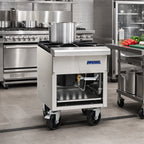 Thumbnail image #2 for Imperial (Middleby) ISP-J-SP-2 18-Inch Gas Hi-Temp Stock Pot Range with 2 Jet Burners, Stainless Steel Front and Sides, 250,000 BTU