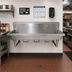 Thumbnail image #2 for BK Resources 72-Inch Three-Station Wall-Mounted 304 Stainless Steel Hand Wash Sink with Knee Valve Bracket
