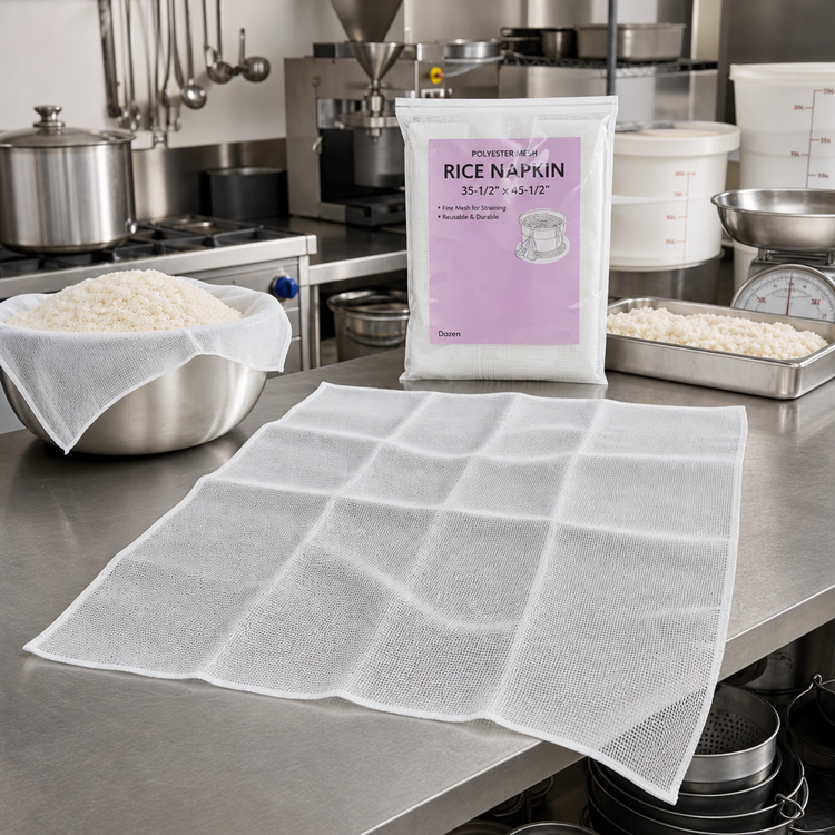 Product image #2 for Polyester Mesh Rice Napkin, 35-1/2 x 45-1/2 Inches, Dozen