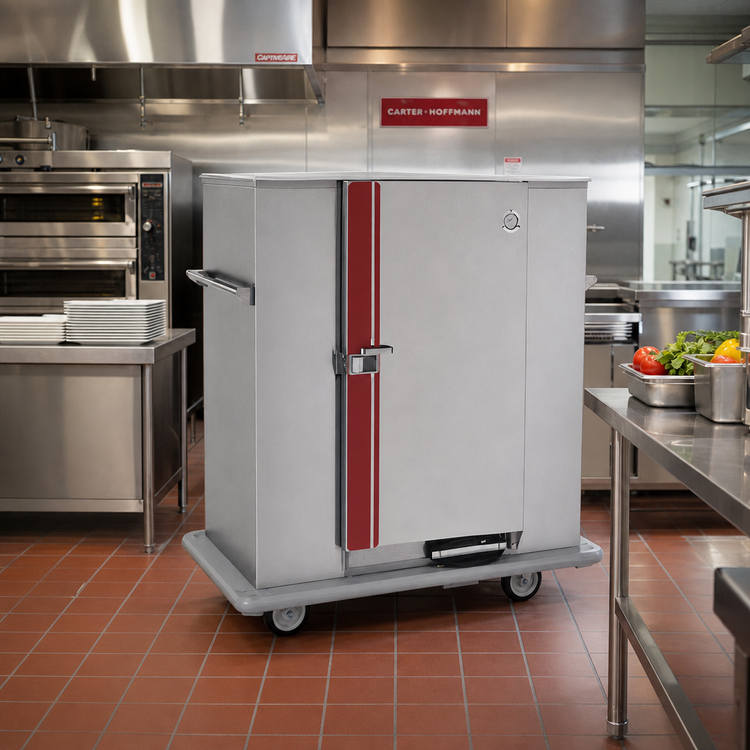 Product image #2 for Classic Carter Mobile Insulated Banquet Holding Cabinet, Single Door, 120 Covered Plates