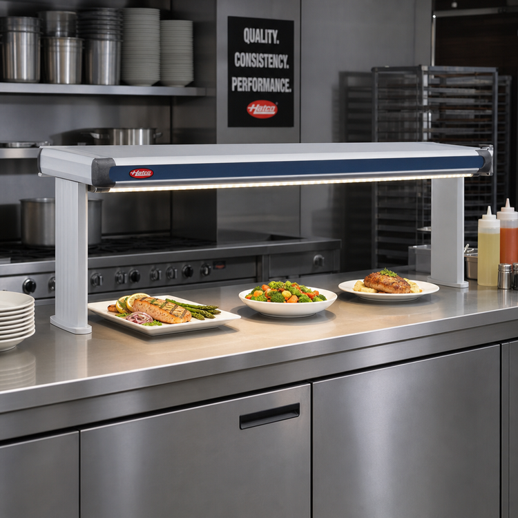 Product image #2 for Hatco Glo-Ray Designer Dual Strip Heater with Lights, 45-1/2-Inch Wide, Aluminum, 2080W
