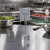 Thumbnail image #2 for Clear Acrylic Alligator Clip Menu Card Holder with Square Base, 4.25 Inch