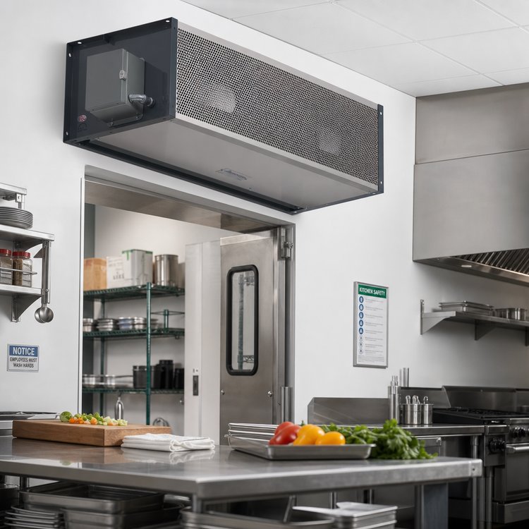 Product image #2 for Berner Industrial Direct Drive 12 60-Inch Electric Heated Air Curtain