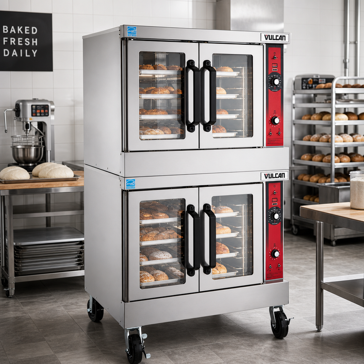 Product image #3 for Vulcan VC66EC Double-Deck Electric Bakery-Depth Convection Oven, 5-Pan Capacity, Computer Controls
