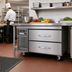 Thumbnail image #2 for Turbo Air PRO Series 36-Inch Two-Drawer Freezer Chef Base, 4.6 Cu. Ft., Self-Contained Side-Mount Refrigeration
