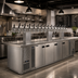Thumbnail image #2 for Perlick 4006-16BX16B Back-to-Back Bridge Tee Glycol-Cooled Draft Beer Tower with 32 Faucets