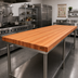Thumbnail image #2 for Boos Block American Cherry Edge Grain Kitchen Countertop, 96 Inch x 38 Inch x 3 Inch, Penetrating Oil Finish