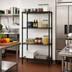 Thumbnail image #2 for Quantum 30-Inch Wide x 21-Inch Deep x 63-Inch High Black Epoxy Wire Shelving Starter Kit