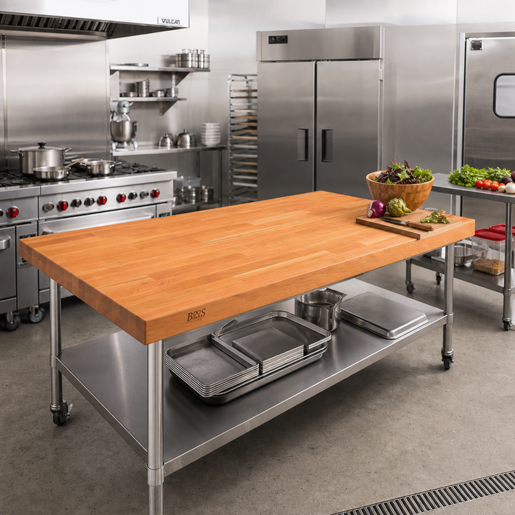 Product image #2 for Boos Block Ultra Premium American Cherry Kitchen Countertop, 84 x 42 x 1-1/2 Inch, Edge Grain, Oil Finish