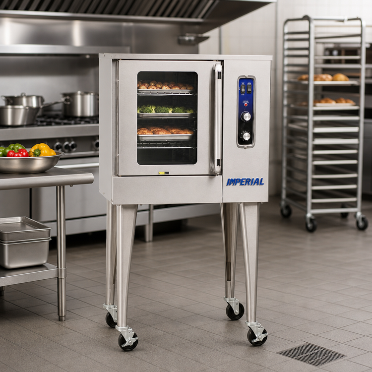 Product image #2 for Imperial HSICVE-1 Half-Size Electric Standard Convection Oven, 1 Deck, Manual Controls