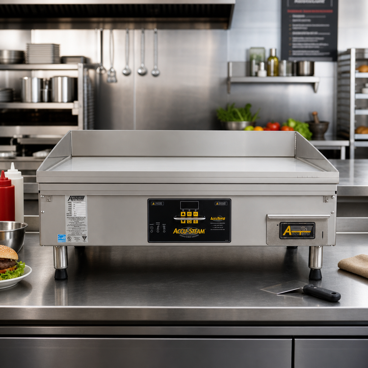 Product image #2 for AccuSteam 36-Inch Countertop Electric Steam-Heated Griddle