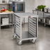 Thumbnail image #2 for FWE Mobile Stainless Steel Equipment Stand with 16 Universal Slides and Undershelf
