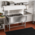 Thumbnail image #2 for John Boos Pro-Bowl 2-Compartment Stainless Steel Sink with Right Drainboard, 82-3/16 Inch x 29-1/2 Inch