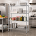 Thumbnail image #2 for Metro Super Erecta Stationary Starter Wire Shelving Unit, 72 x 24 x 63 Inches, 4 Shelves, Brite Finish