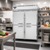 Thumbnail image #2 for Continental Refrigerator 2FESNHD Two-Section Extra-Wide Reach-In Freezer with Half Doors