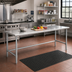 Thumbnail image #2 for Deluxe Series Flat-Top Stainless Steel Work Table, 120-Inch W x 30-Inch D, Galvanized Tubular Base