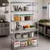 Thumbnail image #2 for Metro Super Adjustable Super Erecta Starter Wire Shelving Unit, 30W x 24D x 74H, 5 Shelves, Chrome Plated