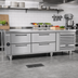 Thumbnail image #2 for Garland Polar Cuisine 114-Inch Self-Contained Refrigerated Drawer Base with 8 Drawers