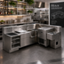 Thumbnail image #2 for Perlick Top Shelf Modular Bar System 6-Inch Bar Structure Section