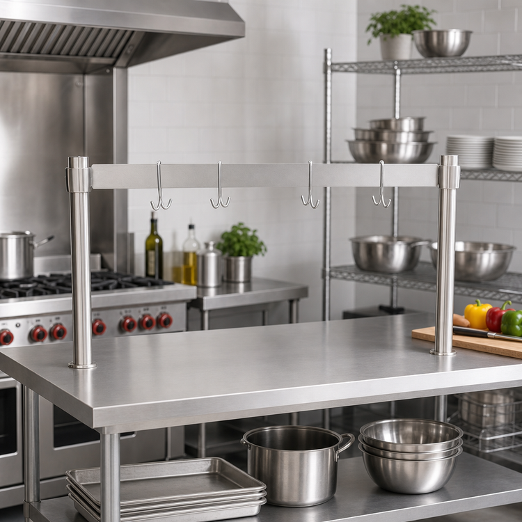 Product image #2 for BK Resources APR-36BAR 36-Inch Table-Mounted Pot Rack Add-On Bar