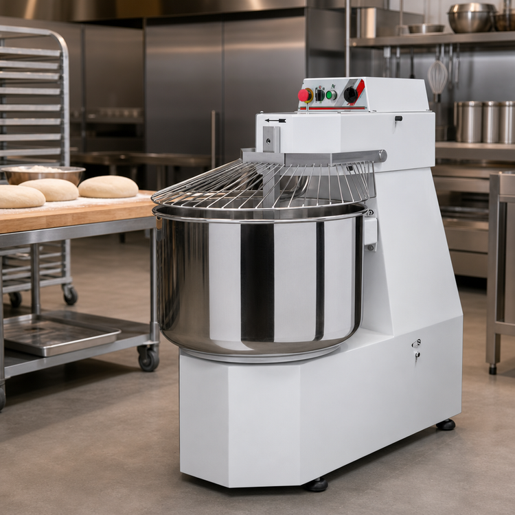 Product image #2 for Trento Avancini SP40 Heavy-Duty Spiral Dough Mixer, 88 lb Capacity, 220V, 1-Speed