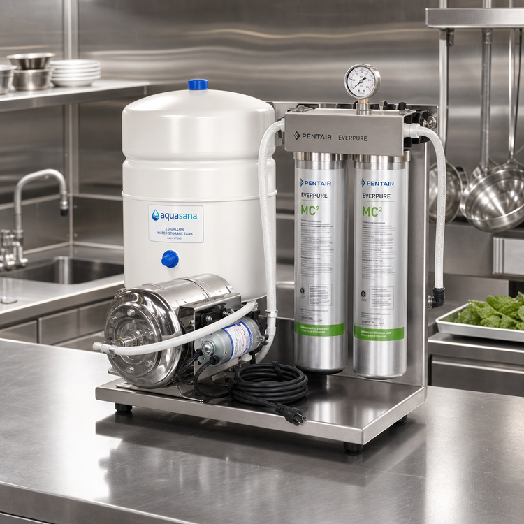 Product image #2 for Everpure Shurflo Medium Water Boost System with 90 PSI Pump and 2 Gallon Tank