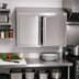 Thumbnail image #2 for BK Resources 48-Inch Wall-Mounted Stainless Steel Wall Cabinet with Hinged Locking Doors