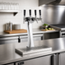 Thumbnail image #2 for Perlick Panther 3-Faucet Glycol-Cooled Countertop Draft Beer Tower, Polished Chrome