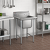 Thumbnail image #2 for Eagle Group 314 Series Single-Compartment Stainless Steel Sink with 18-Inch Right Drainboard, 46-3/4 in. W