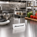 Thumbnail image #2 for American Metalcraft 6 x 2 Inch White Plastic Double-Sided Tent-Style Reserved Table Sign