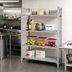 Thumbnail image #3 for Cambro Camshelving Premium 24-Inch Wide x 18-Inch Deep x 72-Inch High 4-Shelf Vented and Solid Add-On Polymer Shelving Unit