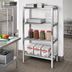 Thumbnail image #2 for Lifetime Tough 4-Shelf Channel-Style Aluminum Dunnage Shelving Rack, 42W x 20D x 64H